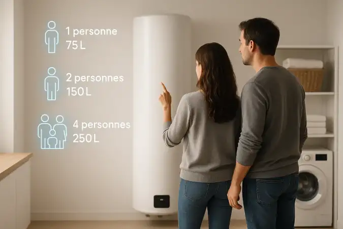 Bien choisir la capacité de son chauffe-eau